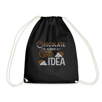 chocolat - Sac de sport léger - noir - Devant
