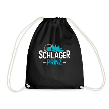 Schlager Prinz - Turnbeutel - Schwarz - Vorne