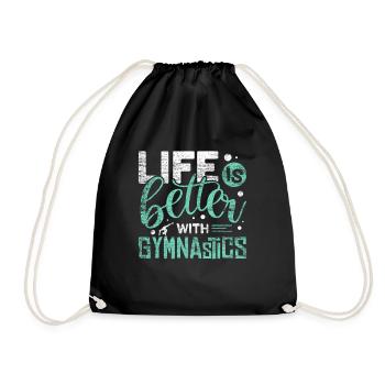 gymnastique - Sac de sport léger - noir - Devant
