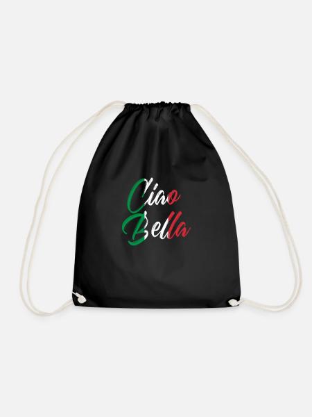 Italien - Turnbeutel - Schwarz