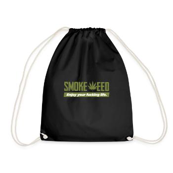 Weed weed - Drawstring Bag - black - Front
