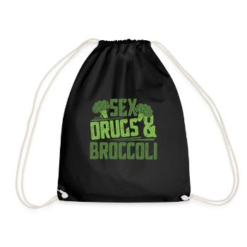 brocoli - Sac de sport léger - noir - Devant
