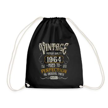 Birthday born in 1964 - Drawstring Bag - black - Front