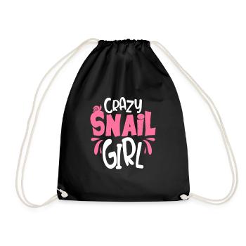 slug - Drawstring Bag - black - Front