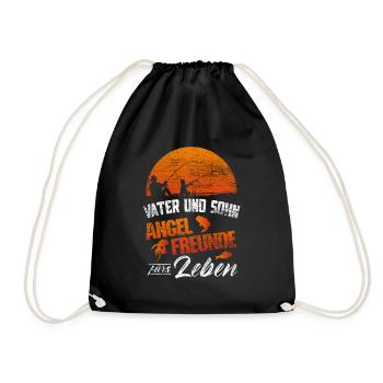 Père et fils de pêche - Sac de sport léger - noir - Devant