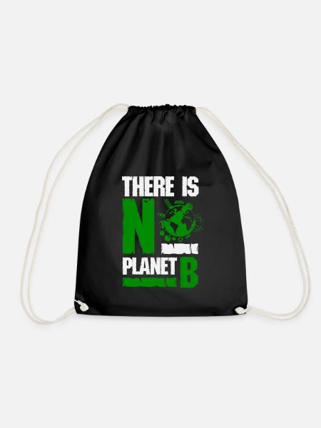 Umweltschutz Klimaschutz - Turnbeutel - Schwarz