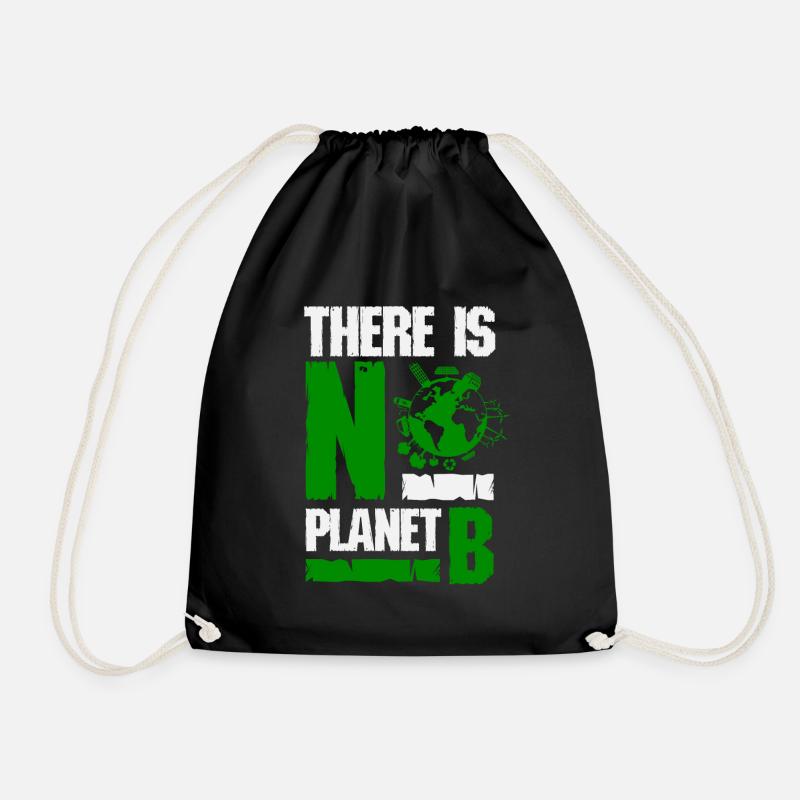 Umweltschutz Klimaschutz - Turnbeutel - Schwarz