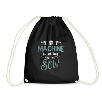 Machine à coudre à coudre - Sac de sport léger - noir - Devant