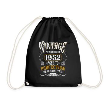 Birthday born in 1952 - Drawstring Bag - black - Front