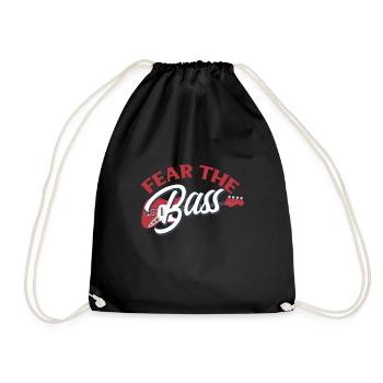 Guitare basse guitare basse - Sac de sport léger - noir - Devant