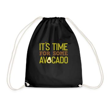 avocado - Drawstring Bag - black - Front