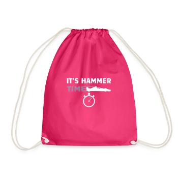 Auto Racing Hammer Time - Turnbeutel - Fuchsia - Vorne