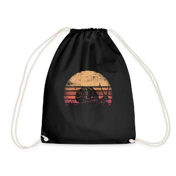 slug - Drawstring Bag - black - Front