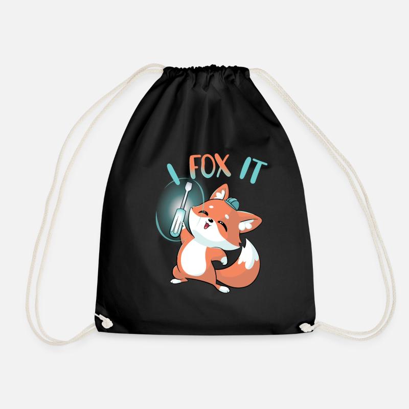 Fox it epic - Turnbeutel - Schwarz