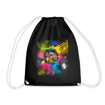 The art of painting - Drawstring Bag - black - Front