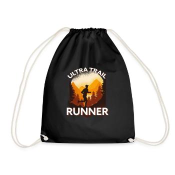 Trail Running & Berglauf, Ultra Trail Runner - Turnbeutel - Schwarz - Vorne