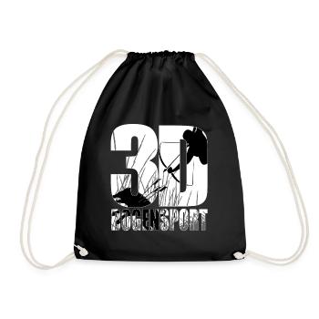 Archery - 3D archery - Drawstring Bag - black - Front