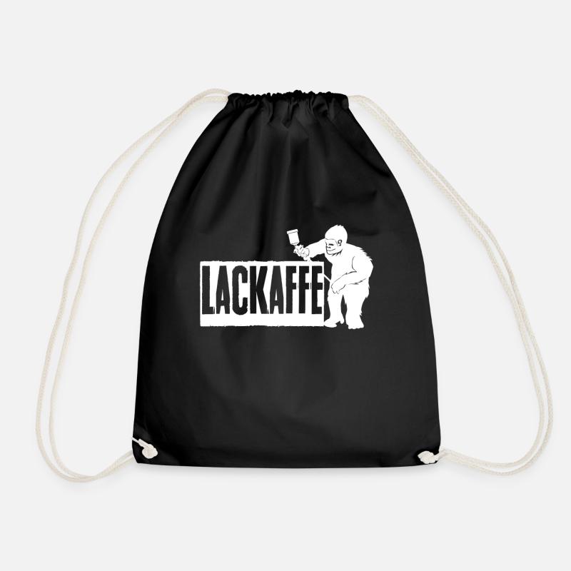 Lackierer - Lackaffe Spruch Geschenk - Turnbeutel - Schwarz