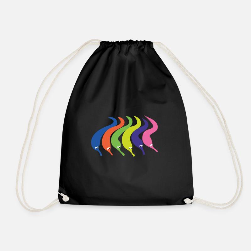 Vers mignons - Sac de sport léger - noir
