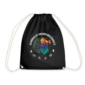 Embrance Neurodiversity TDAH Autisme TSA - Sac de sport léger - noir - Devant