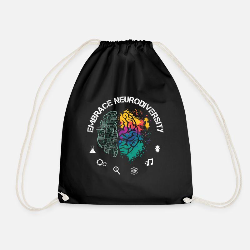 Embrance Neurodiversity ADHD Autismus ASD - Turnbeutel - Schwarz