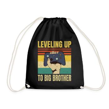 Mise à niveau vers Big Brother - Funny Gamer Brothers - Sac de sport léger - noir - Devant