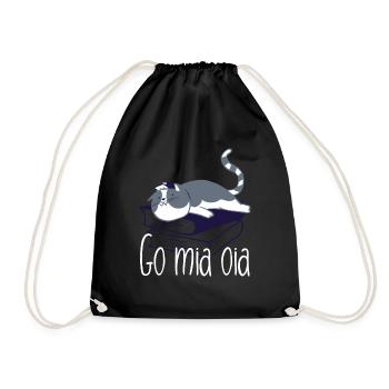 Go my oia - Drawstring Bag - black - Front