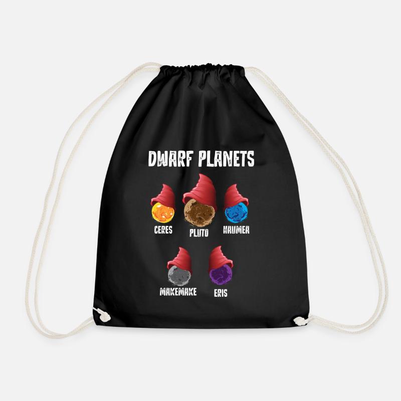 Dwarf Planets, Zwergplaneten Sonnensystem - Turnbeutel - Schwarz