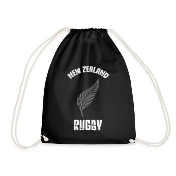 New Zealand Rugby en cadeau de rugby - Sac de sport léger - noir - Devant