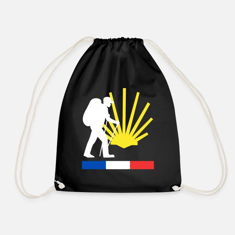 Marcheur Saint Jacques de Compostelle - Sac de sport léger - noir