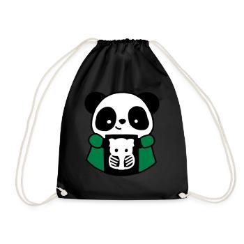 Panda TSRM radiology technician - Drawstring Bag - black - Front