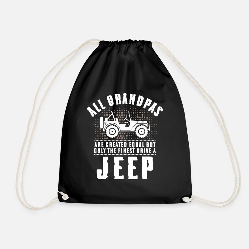 Grandpas Jeep - Turnbeutel - Schwarz