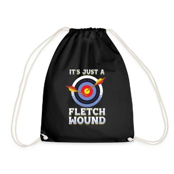 Archer tir à l’arc avec flèche et arc - Sac de sport léger - noir - Devant