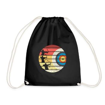 Archer tir à l’arc avec flèche et arc - Sac de sport léger - noir - Devant