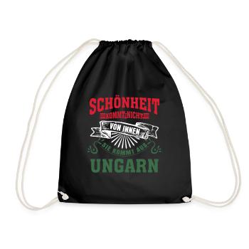 Ungarn Spruch lustig - Turnbeutel - Schwarz - Vorne