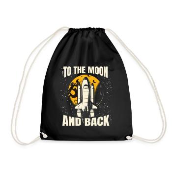 Bitcoin, crypto-monnaie, Crypto Vers la Lune - Sac de sport léger - noir - Devant