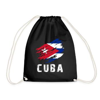La Havane Cuba Drapeau Cuba - Sac de sport léger - noir - Devant