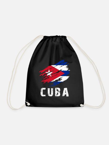 Havanna Cuba Flagge Kuba - Turnbeutel - Schwarz