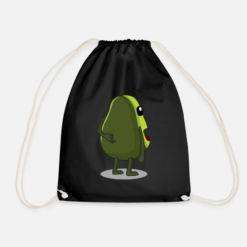 Reingeschaut Avocado Reingeguckt - Turnbeutel - Schwarz