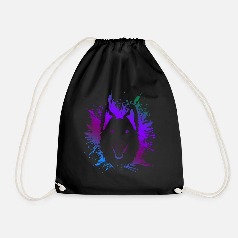 Chien de berger blanc - Sac de sport léger - noir