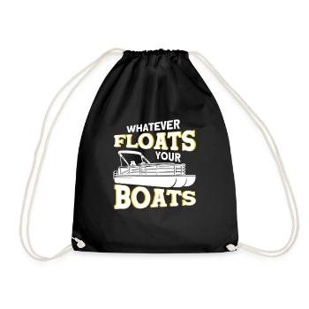 Boot Kapitän Pontoon Boot - Turnbeutel - Schwarz - Vorne
