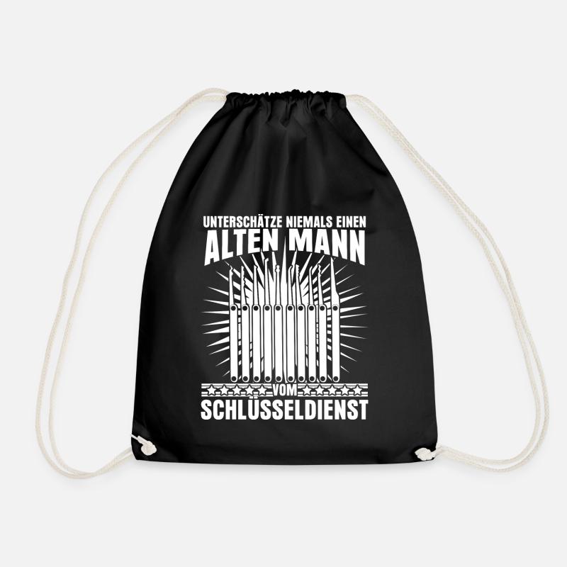 Schlüsseldienst Dietrich - Turnbeutel - Schwarz