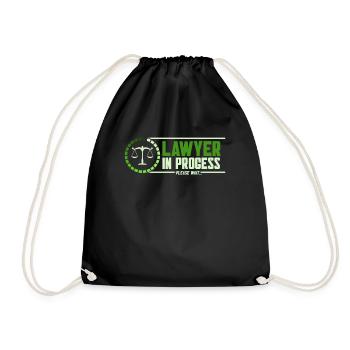 Lawyer Gift Law Lawyer - Drawstring Bag - black - Front