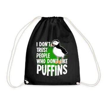 Puffin Rengaine de perroquet - Sac de sport léger - noir - Devant