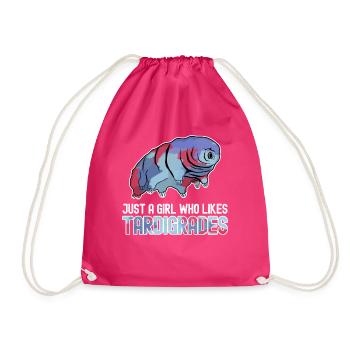 Tardigrade Tardigrades Water Bear - Drawstring Bag - fuchsia - Front