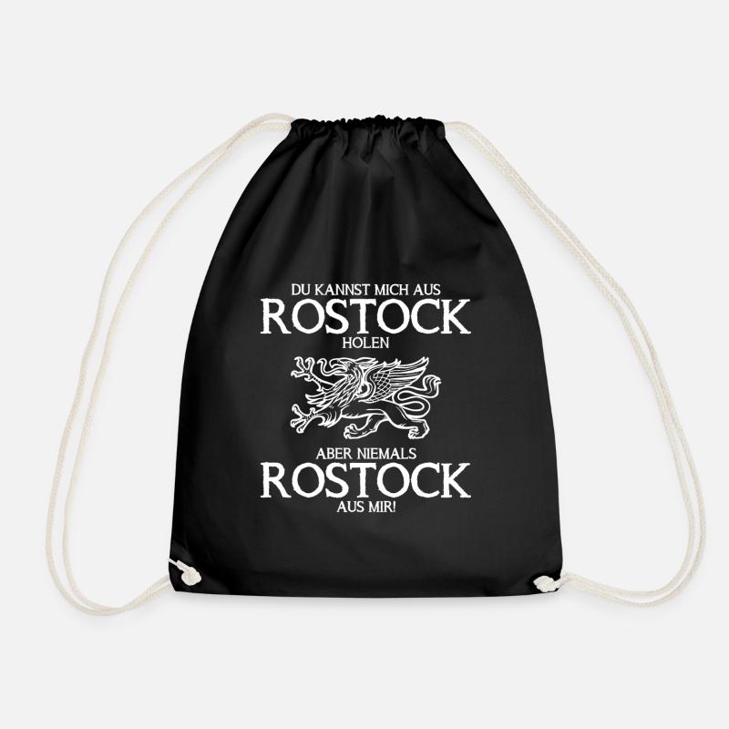 Rostock Rostocker Wappen - Turnbeutel - Schwarz