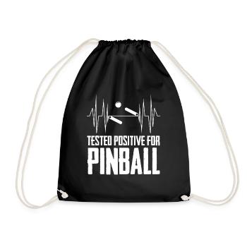 Pinball Pinball Machine Pinball - Drawstring Bag - black - Front
