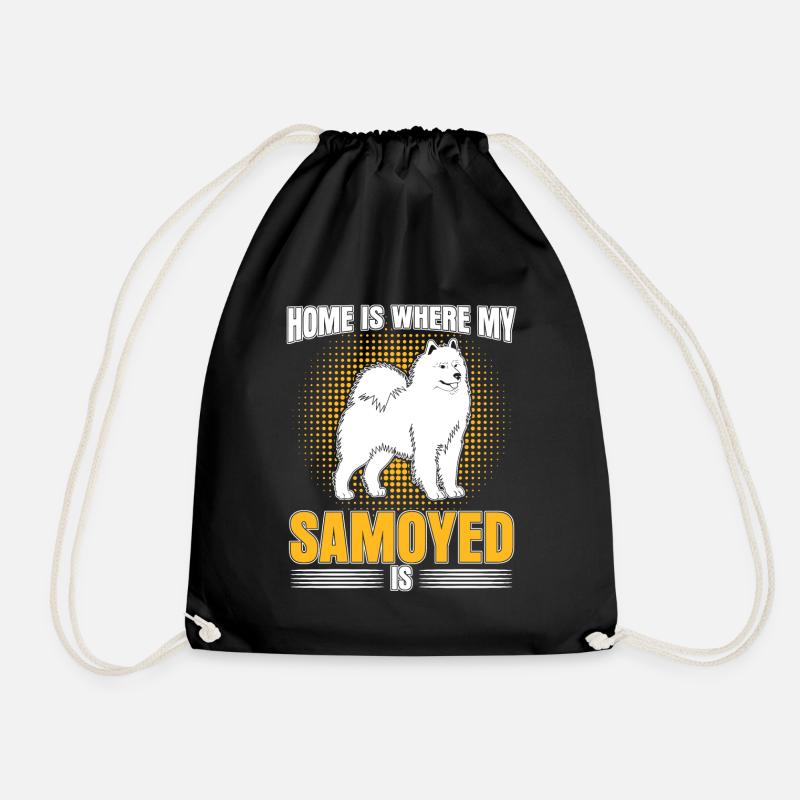 Samojede Samoyed dog Samoyede Hund - Turnbeutel - Schwarz