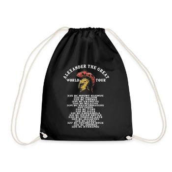 Histoire de la Grèce antique Alexandre le Grand - Sac de sport léger - noir - Devant