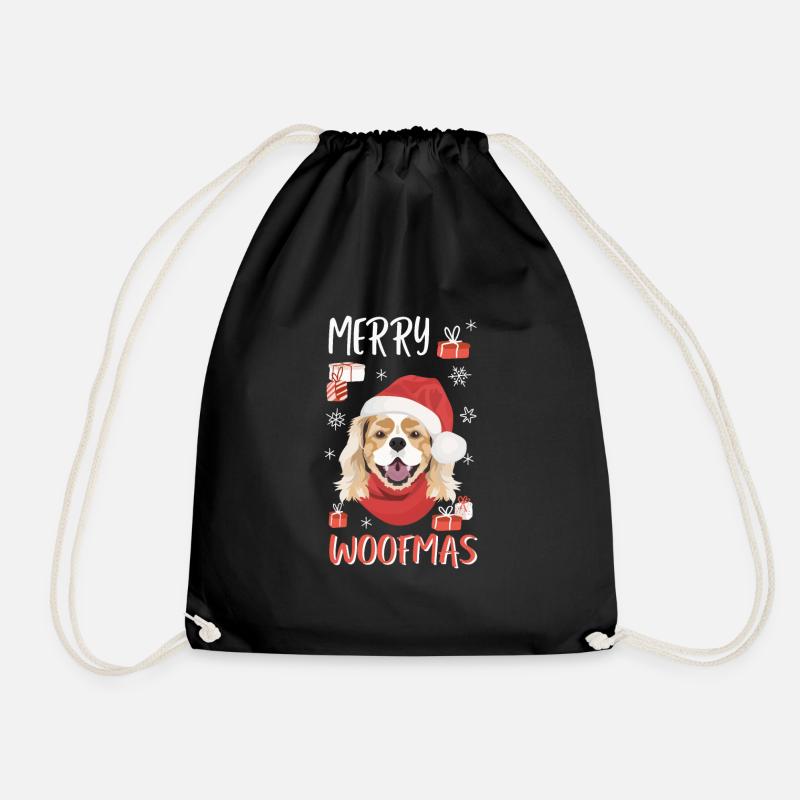Cavalier King Charles Spaniel Weihnachten - Turnbeutel - Schwarz
